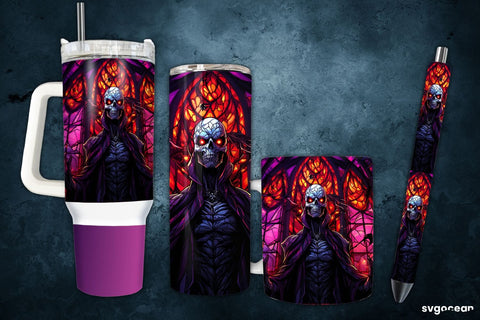Halloween Skeleton Bundle | Tumbler | Mug | Pen Sublimation SvgOcean 