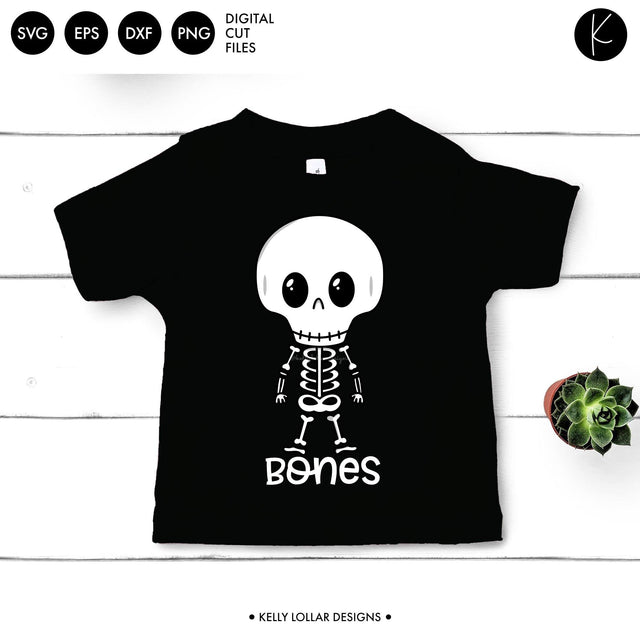 Halloween Skeleton Character SVG Kelly Lollar Designs 