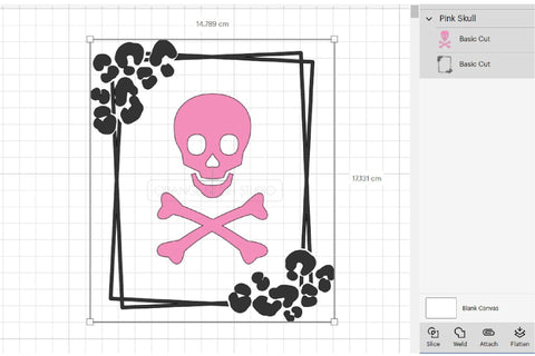 Halloween Skull SVG Leopard Print Cricut Design SVG OrangeBrushStudio 