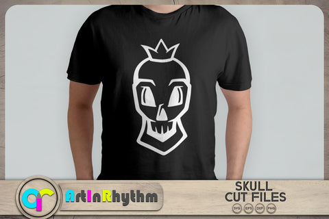 Halloween skull with crown SVG SVG Artinrhythm shop 