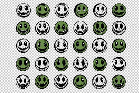 Halloween Smile Faces, SVG files SVG Boertiek 