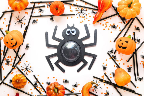 Halloween Spider and Pumpkin Candy Dome Holder SVG Trio 3D Paper Risa Rocks It 