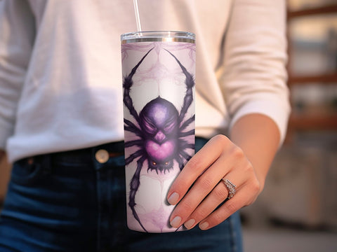 Halloween Spider tumbler wrap Sublimation Luvleigh Digitals 