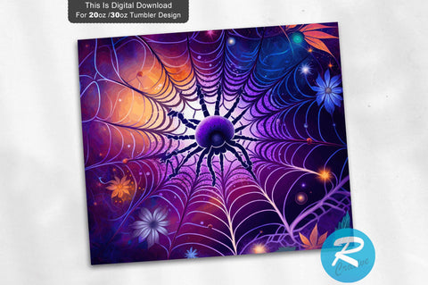 Halloween spider web 20 oz / 30 oz Tumbler PNG Sublimation Regulrcrative 
