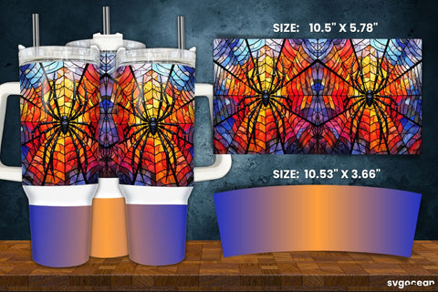 Halloween Spider Wrap Bundle | Tumbler | Mug | Pen Sublimation SvgOcean 