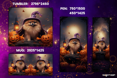 Halloween Spitz Wrap Bundle | Tumbler | Mug | Pen Sublimation SvgOcean 