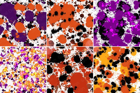 Halloween Splatter Digital Papers Backgrounds Digital Pattern SineDigitalDesign 