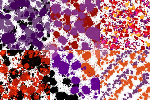 Halloween Splatter Digital Papers Backgrounds Digital Pattern SineDigitalDesign 