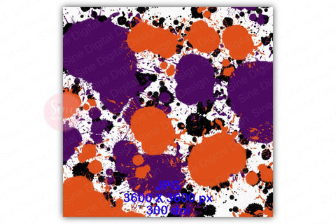 Halloween Splatter Digital Papers Backgrounds Digital Pattern SineDigitalDesign 