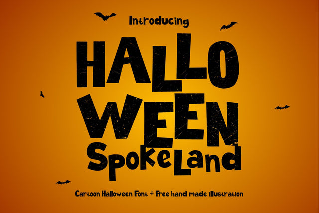 Halloween Spokeland Font nearzz 
