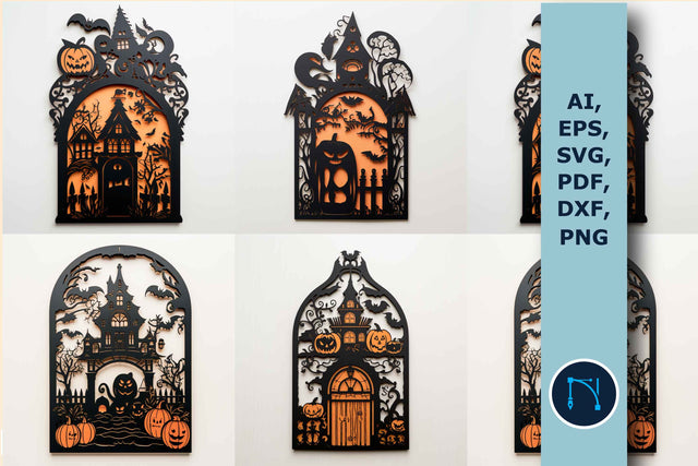 Halloween Spooky Door SVG Bundle SVG MD JOYNAL ABDIN 