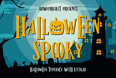 Halloween Spooky - Halloween Party Font Font ahweproject 