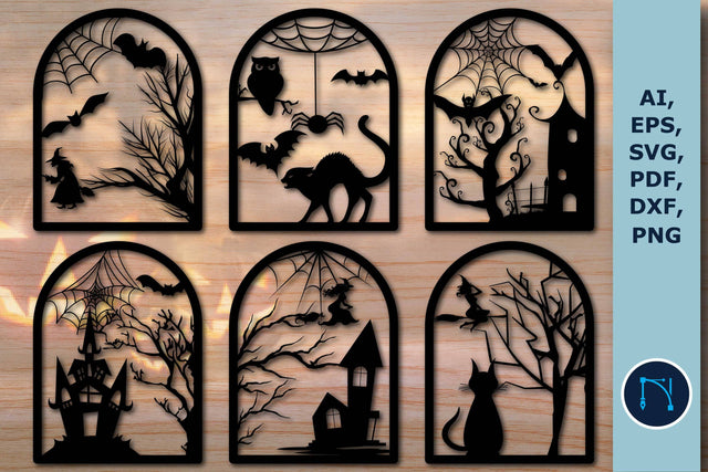 HALLOWEEN SPOOKY Laser Cut Files SVG SVG MD JOYNAL ABDIN 