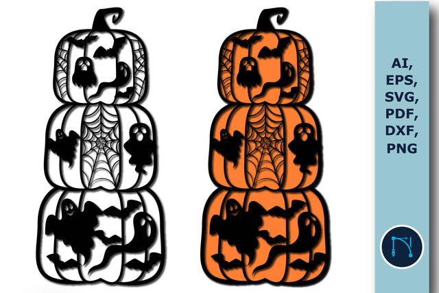 Halloween Standing Pumpkins SVG Bundle SVG MD JOYNAL ABDIN 