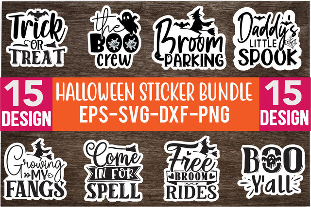 Halloween Sticker Design Bundle SVG CraftingStudio 