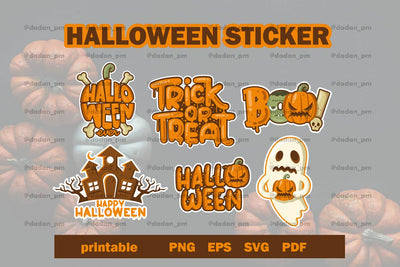 Halloween sticker printable SVG dadan_pm 