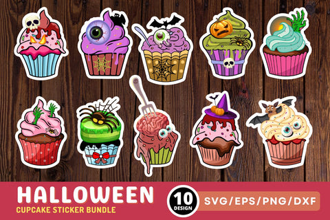 Halloween Sticker SVG Bundle SVG Regulrcrative 