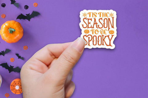 Halloween Sticker - Tis the Season to be Spooky Sublimation CraftLabSVG 