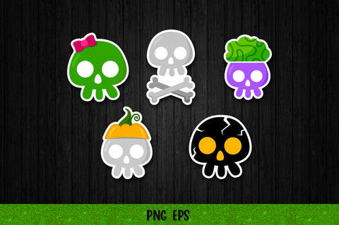 Halloween Stickers Bundle | Printable Halloween Stickers Sublimation goodfox86 