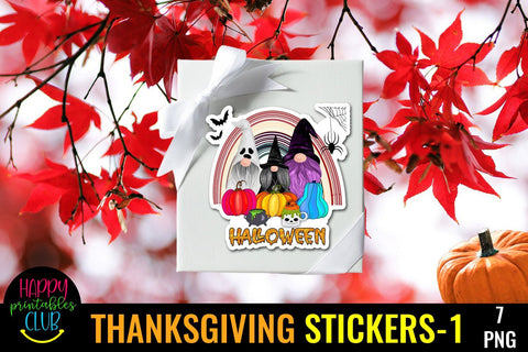 Halloween Stickers Printable 1- Stickers for Halloween SVG Happy Printables Club 