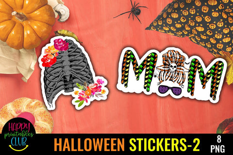 Halloween Stickers Printable 2- Stickers for Halloween SVG Happy Printables Club 