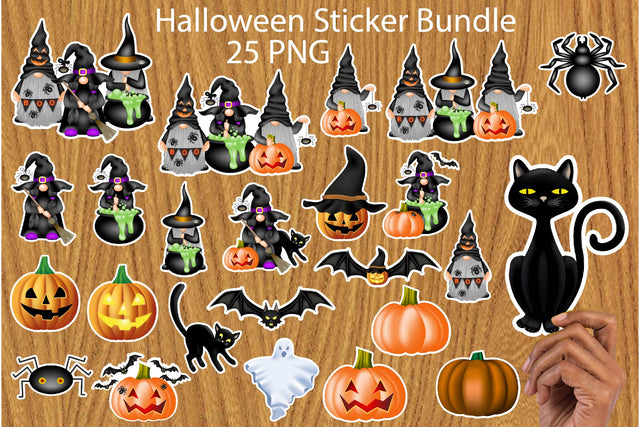 Halloween Stickers Sketch DESIGN Yuliya 