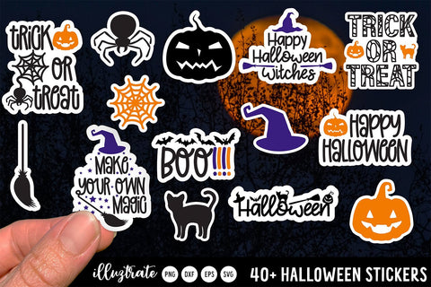 Halloween Stickers SVG | PNG Halloween Stickers SVG Illuztrate 