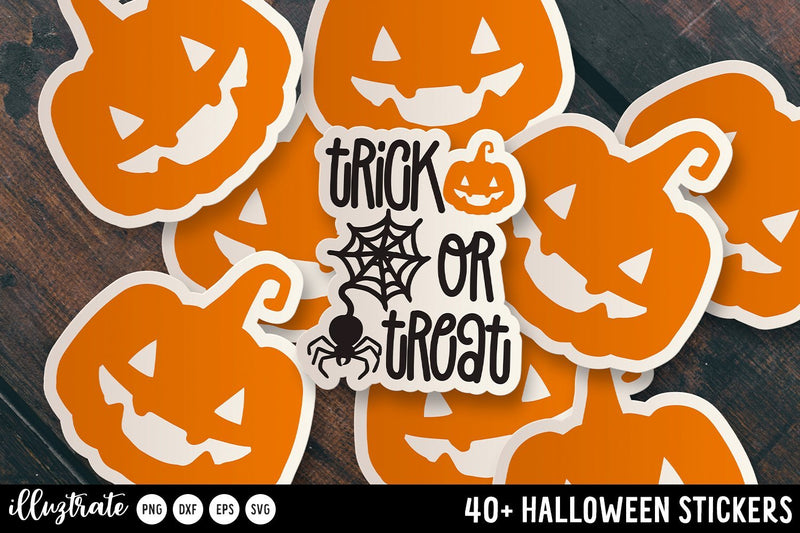 Halloween Stickers SVG PNG Halloween Stickers So Fontsy