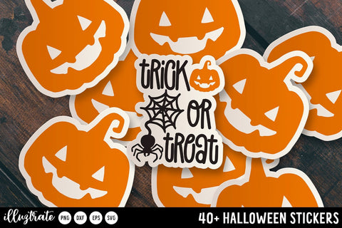 Halloween Stickers SVG | PNG Halloween Stickers SVG Illuztrate 