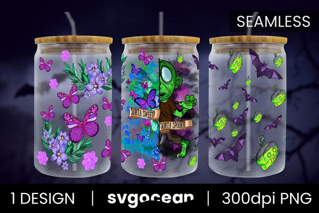 Halloween Sublimation | 16 Oz Libbey Glass Sublimation SvgOcean 