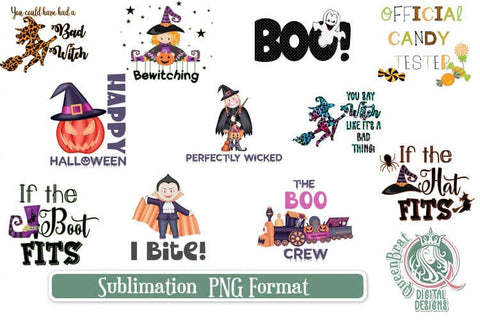 Halloween Sublimation Bundle 1 Sublimation QueenBrat Digital Designs 