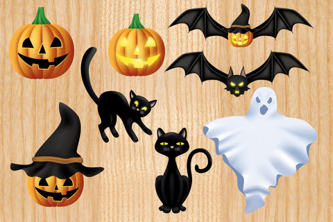 Halloween Sublimation Bundle, Halloween Gnomes Clipart Sublimation Yuliya 