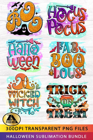 Halloween Sublimation Bundle Halloween PNG for Sublimation SVG zoellartz 