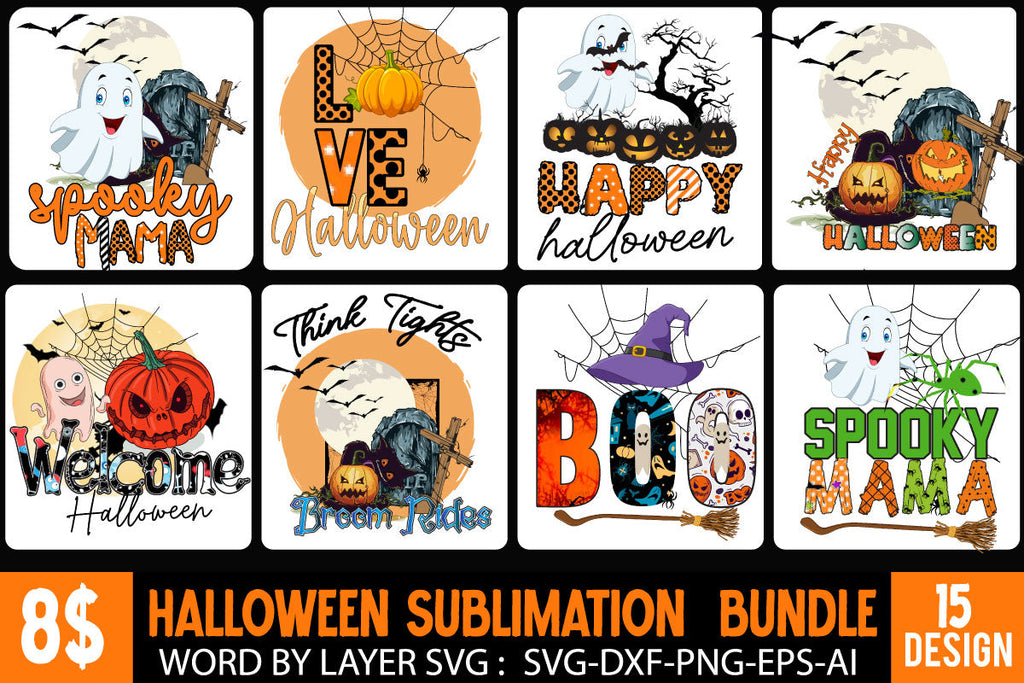 Halloween Sublimation Bundle , Halloween Sublimation Bundle, Halloween ...