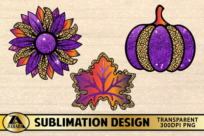 Halloween Sublimation Bundle Leopard Print Sunflower Pumpkin PNG SVG zoellartz 