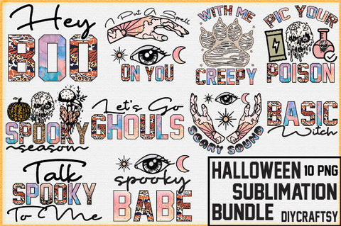 Halloween Sublimation Bundle Sublimation Creativeart88 