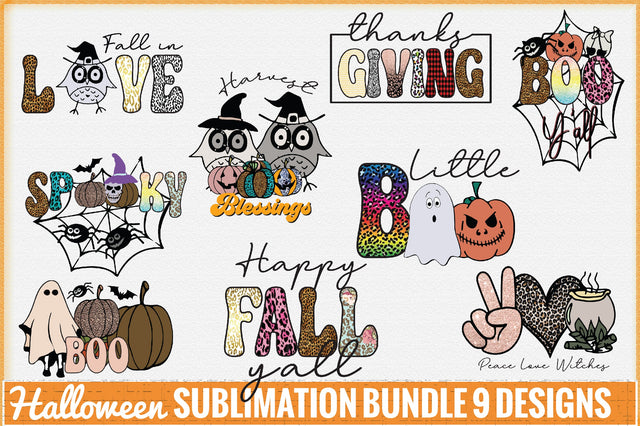 Halloween Sublimation Bundle Sublimation Creativeart88 