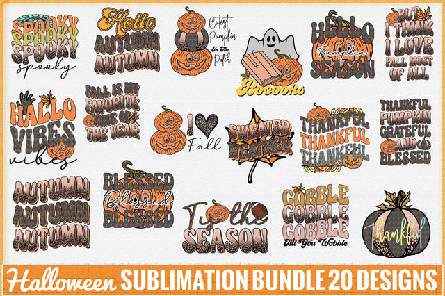 Halloween Sublimation Bundle Sublimation Creativeart88 