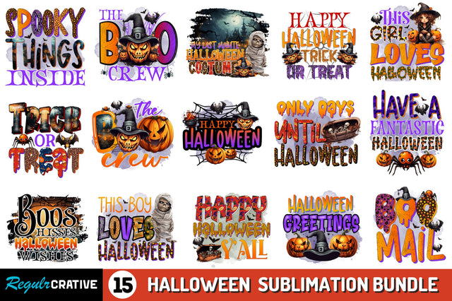 Halloween Sublimation Bundle Sublimation Regulrcrative 