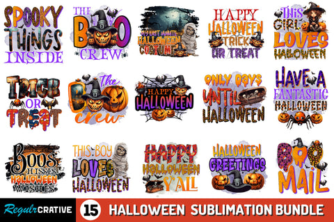 Halloween Sublimation Bundle Sublimation Regulrcrative 