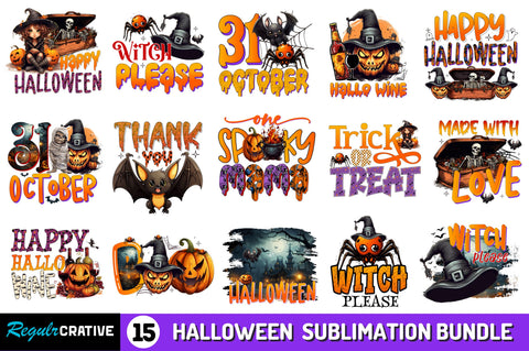 Halloween Sublimation Bundle Sublimation Regulrcrative 