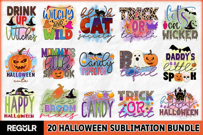Halloween Sublimation Bundle Sublimation Regulrcrative 
