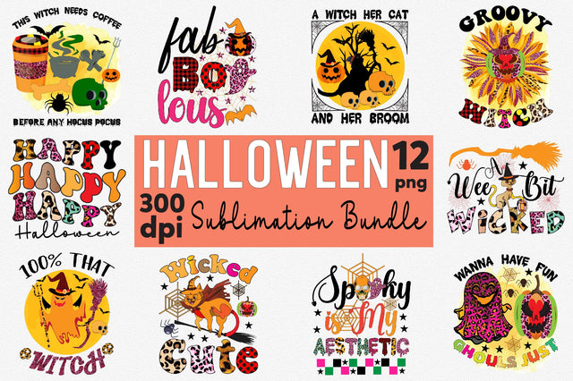 Halloween Sublimation Bundle Sublimation SVGArt 