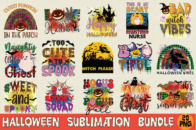 Halloween Sublimation Bundle Sublimation SVGArt 