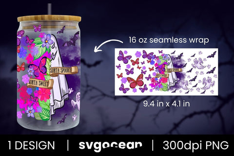 Halloween Sublimation Design | 16 Oz Libbey Glass Sublimation SvgOcean 