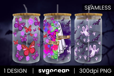 Halloween Sublimation Design | 16 Oz Libbey Glass Sublimation SvgOcean 