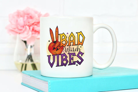 Halloween Sublimation Design - Bad Witch Vibes Sublimation CraftLabSVG 