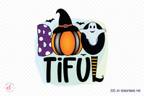 Halloween Sublimation Design | Boo-Tiful PNG Sublimation CraftLabSVG 
