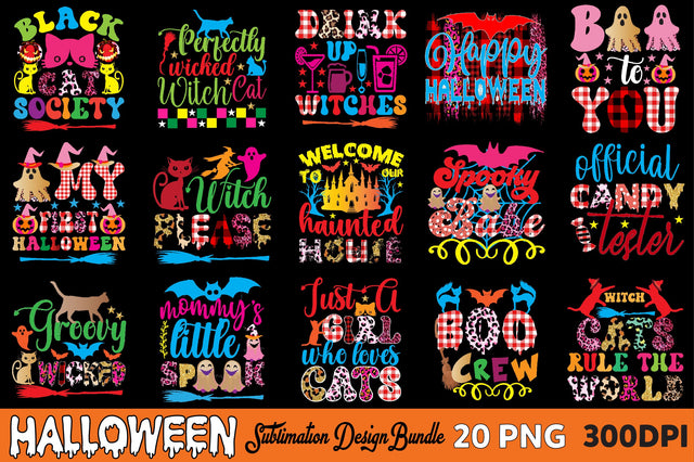 Halloween Sublimation Design bundle Sublimation SVGArt 
