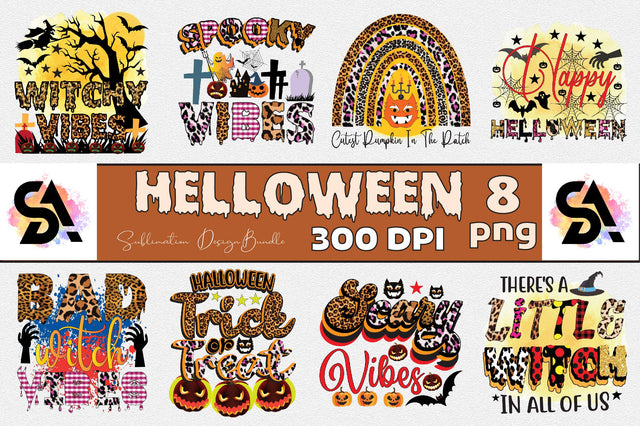 Halloween Sublimation Design Bundle Sublimation SVGArt 